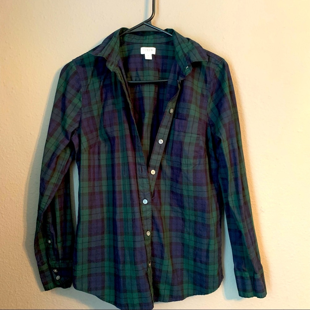 3/$10 j crew plaid button up